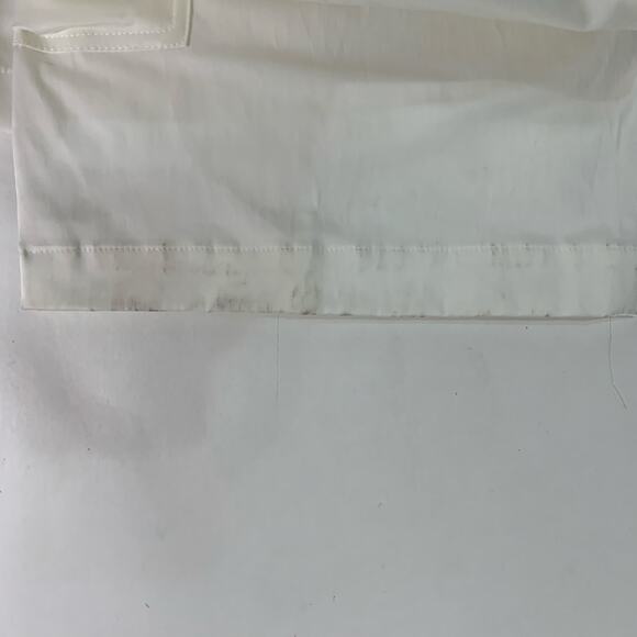 Zara XL Ivory Ruched Satin Effect Cargo Pant Wide Leg High Rise *flaw - Picture 13 of 13